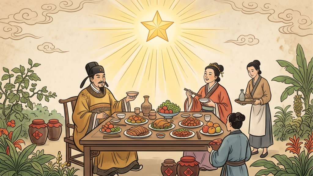 sao thiên trù trong tử vi bản chất lộc Ăn của trời
